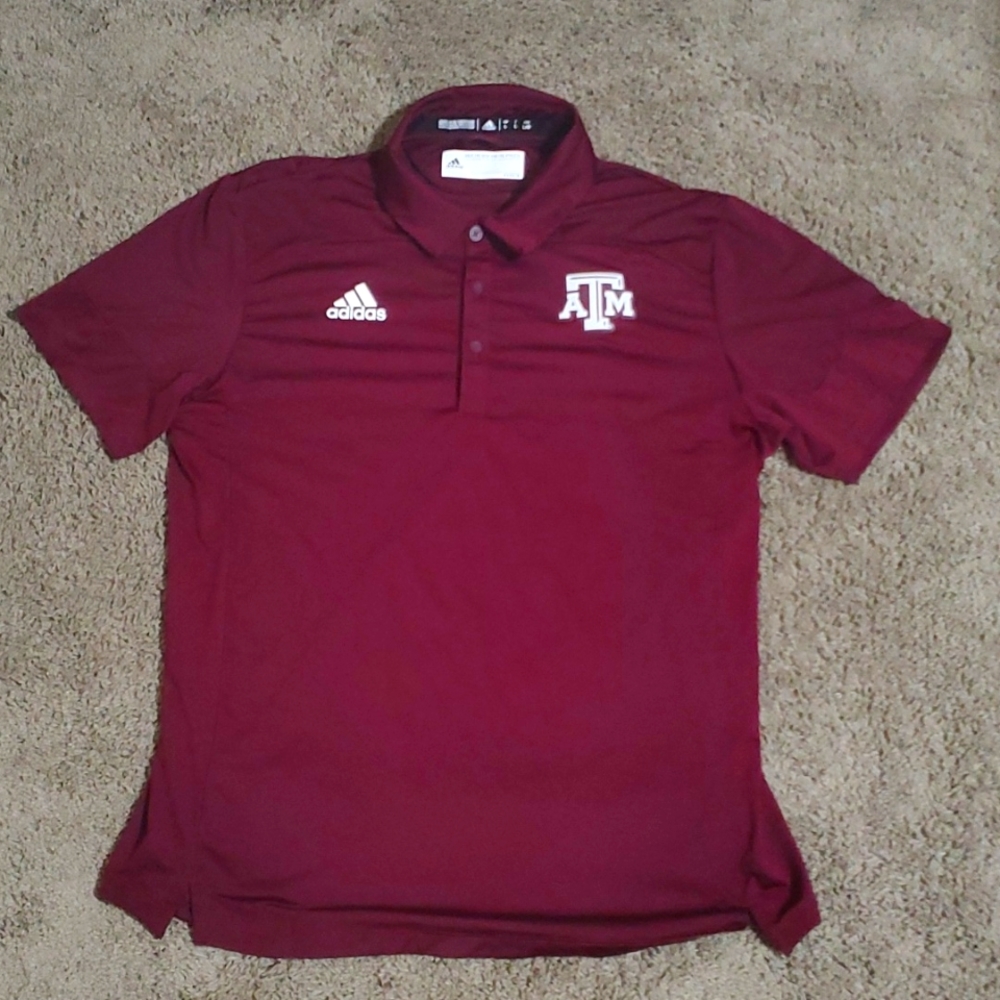 Adidas Texas A&M Aggies golf polo